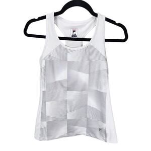 FILA Womens Activewear Racerback Tank Top White XS
